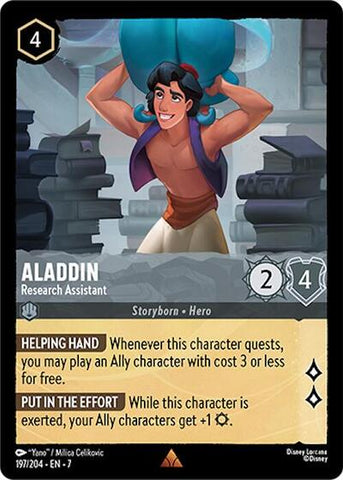 Aladdin - Research Assistant - Cold Foil (Archazia's Island)(7-197/204)(R)