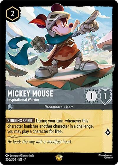 Mickey Mouse - Inspirational Warrior (Archazia's Island)(7-200/204)(L)