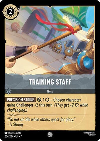 Training Staff - Cold Foil (Archazia's Island)(7-204/204)(C)