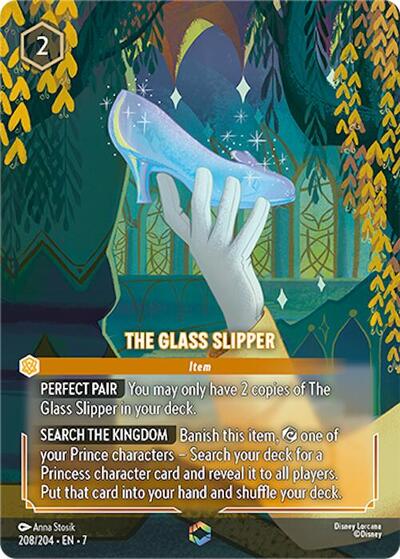 The Glass Slipper (Enchanted) - Holofoil (Archazia's Island)(7-208/204)(E)