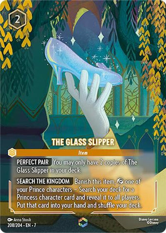 The Glass Slipper (Enchanted) - Holofoil (Archazia's Island)(7-208/204)(E)