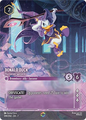 Donald Duck - Flustered Sorcerer (Enchanted) - Holofoil (Archazia's Island)(7-209/204)(E)
