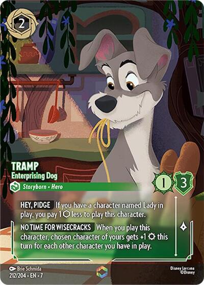 Tramp - Enterprising Dog (Enchanted) - Holofoil (Archazia's Island)(7-212/204)(E)