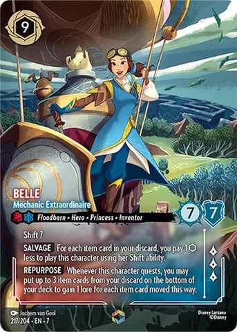Belle - Mechanic Extraordinaire (Enchanted) - Holofoil (Archazia's Island)(7-217/204)(E)
