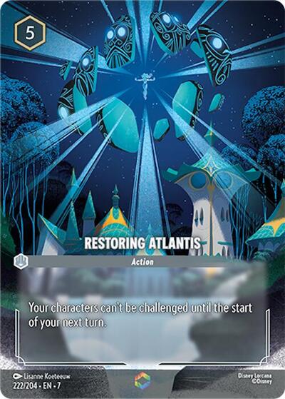 Restoring Atlantis (Enchanted) - Holofoil (Archazia's Island)(7-222/204)(E)