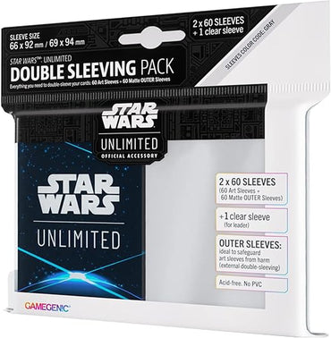 Gamegenic Star Wars Unlimited Art Sleeves Double Sleeving Pack - Card Back Blue