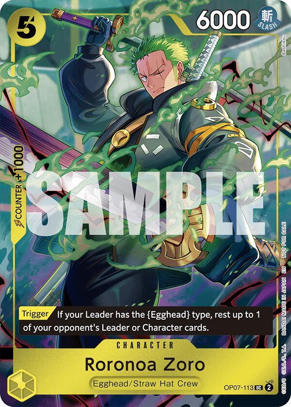 Roronoa Zoro [One Piece Day Dallas 2025] [Foil] (One Piece Promotion Cards)(OP07-113)(UC)