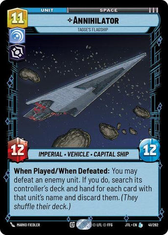 Annihilator, Tagge's Flagship (Jump to Lightspeed)(JTL-041/262)(L)