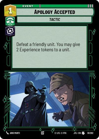 Apology Accepted (Jump to Lightspeed)(JTL-091/262)(U)
