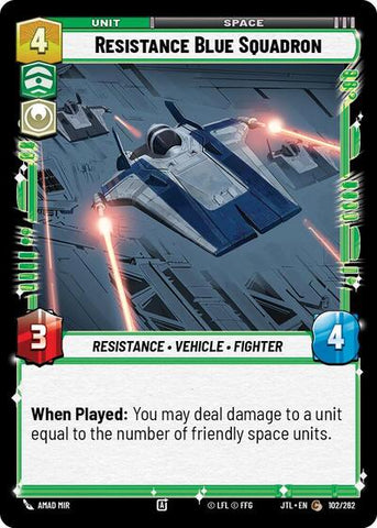 Resistance Blue Squadron (Jump to Lightspeed)(JTL-102/262)(C)