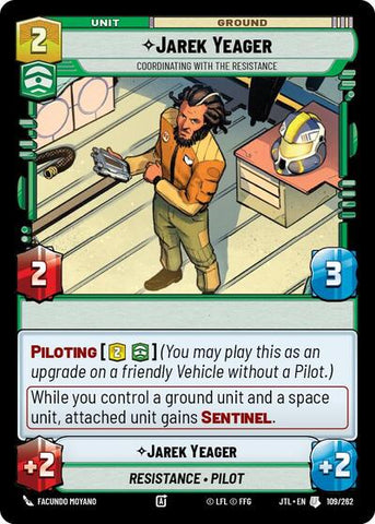 Jarek Yeager, Coordinating With The Resistance (Jump to Lightspeed)(JTL-109/262)(U)