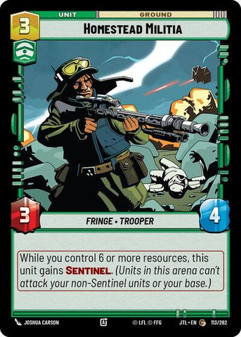 Homestead Militia (Jump to Lightspeed)(JTL-113/262)(C)
