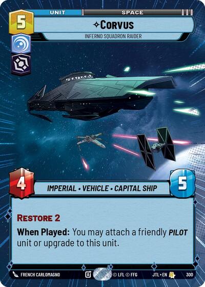Corvus, Inferno Squadron Raider - Hyperspace (Jump to Lightspeed)(JTL-0300/1122)(R)