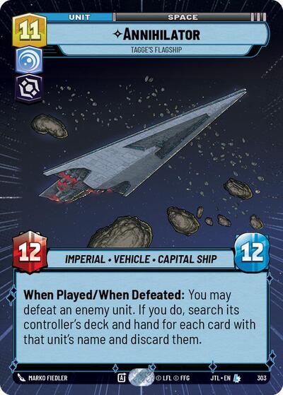 Annihilator, Tagge's Flagship - Hyperspace (Jump to Lightspeed)(JTL-0303/1122)(L)