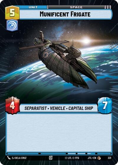 Munificent Frigate - Hyperspace (Jump to Lightspeed)(JTL-0331/1122)(C)
