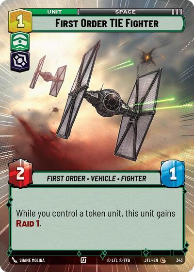 First Order TIE Fighter - Hyperspace (Jump to Lightspeed)(JTL-0343/1122)(C)