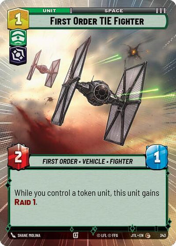 First Order TIE Fighter - Hyperspace (Jump to Lightspeed)(JTL-0343/1122)(C)