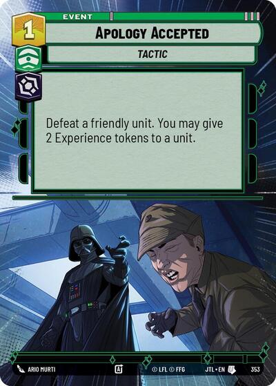Apology Accepted - Hyperspace (Jump to Lightspeed)(JTL-0353/1122)(U)