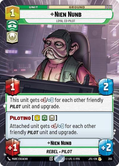 Nien Nunb, Loyal Co-Pilot - Hyperspace (Jump to Lightspeed)(JTL-0355/1122)(R)