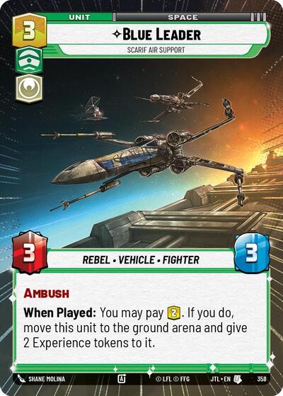 Blue Leader, Scarif Air Support - Hyperspace (Jump to Lightspeed)(JTL-0358/1122)(U)