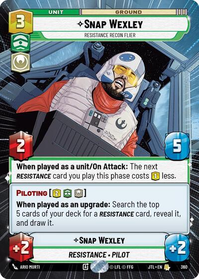 Snap Wexley, Resistance Recon Flier - Hyperspace (Jump to Lightspeed)(JTL-0360/1122)(R)