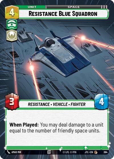 Resistance Blue Squadron - Hyperspace (Jump to Lightspeed)(JTL-0364/1122)(C)