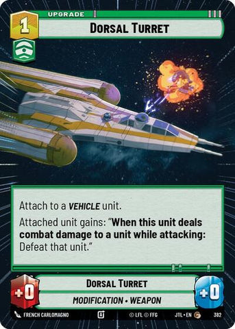 Dorsal Turret - Hyperspace (Jump to Lightspeed)(JTL-0382/1122)(C)