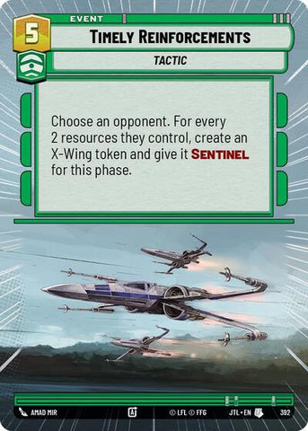 Timely Reinforcements - Hyperspace (Jump to Lightspeed)(JTL-0392/1122)(U)