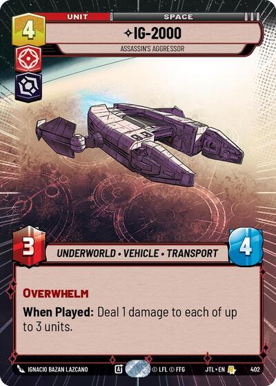 IG-2000, Assassin's Aggressor - Hyperspace (Jump to Lightspeed)(JTL-0402/1122)(R)