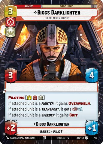 Biggs Darklighter, They'll Never Stop Us - Hyperspace (Jump to Lightspeed)(JTL-0412/1122)(U)
