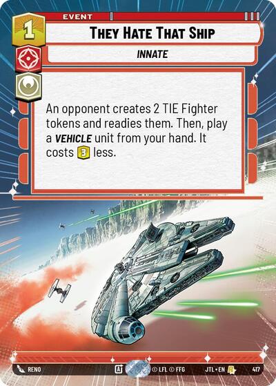 They Hate That Ship - Hyperspace (Jump to Lightspeed)(JTL-0417/1122)(R)