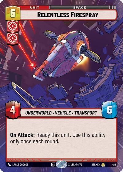 Relentless Firespray - Hyperspace (Jump to Lightspeed)(JTL-0419/1122)(R)