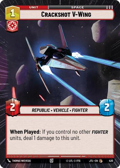 Crackshot V-Wing - Hyperspace (Jump to Lightspeed)(JTL-0420/1122)(C)