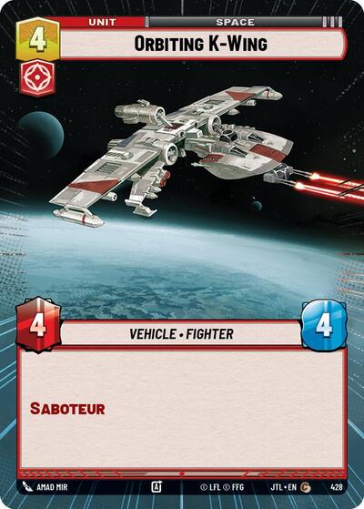 Orbiting K-Wing - Hyperspace (Jump to Lightspeed)(JTL-0428/1122)(C)