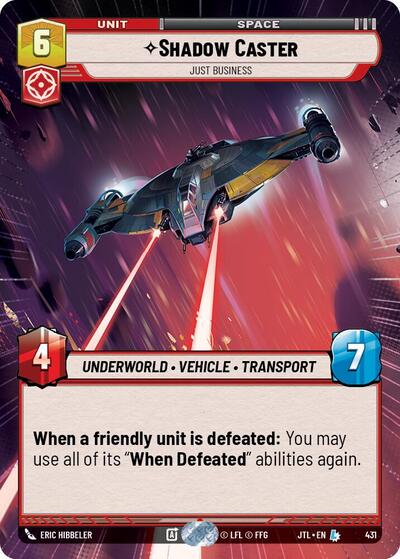 Shadow Caster, Just Business - Hyperspace (Jump to Lightspeed)(JTL-0431/1122)(L)