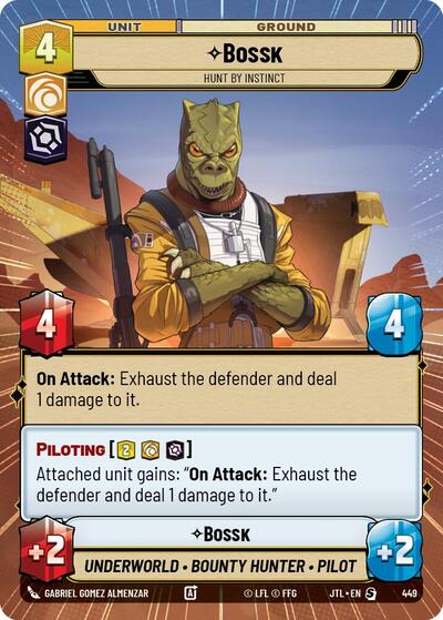 Bossk, Hunt By Instinct - Hyperspace (Jump to Lightspeed)(JTL-0449/1122)(S)