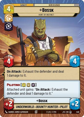 Bossk, Hunt By Instinct - Hyperspace (Jump to Lightspeed)(JTL-0449/1122)(S)