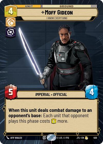 Moff Gideon, I Know Everything - Hyperspace (Jump to Lightspeed)(JTL-0450/1122)(R)