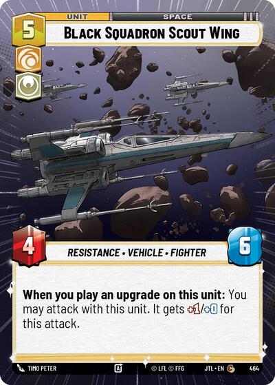 Black Squadron Scout Wing - Hyperspace (Jump to Lightspeed)(JTL-0464/1122)(C)