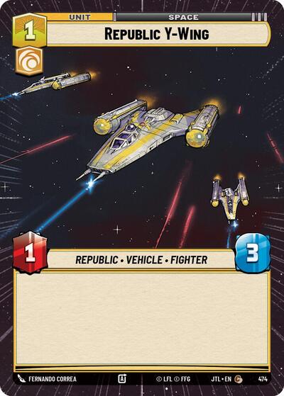 Republic Y-Wing - Hyperspace (Jump to Lightspeed)(JTL-0474/1122)(C)