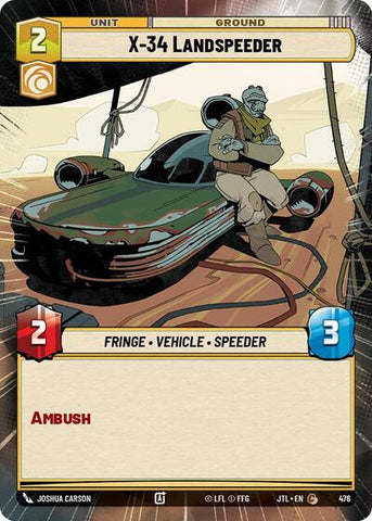 X-34 Landspeeder - Hyperspace (Jump to Lightspeed)(JTL-0476/1122)(C)