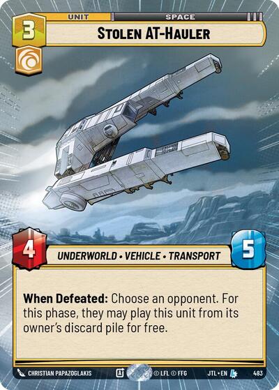Stolen AT-Hauler - Hyperspace (Jump to Lightspeed)(JTL-0483/1122)(L)