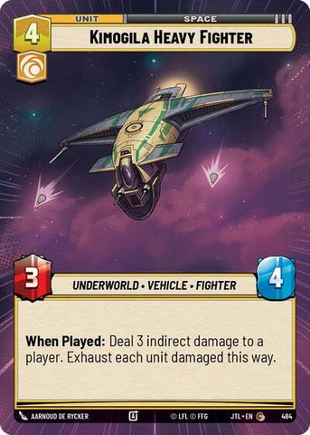 Kimogila Heavy Fighter - Hyperspace (Jump to Lightspeed)(JTL-0484/1122)(C)