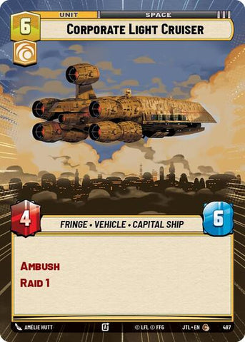 Corporate Light Cruiser - Hyperspace (Jump to Lightspeed)(JTL-0487/1122)(C)
