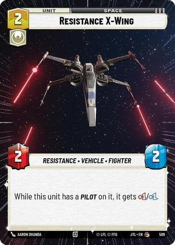 Resistance X-Wing - Hyperspace (Jump to Lightspeed)(JTL-0509/1122)(C)