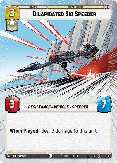 Dilapidated Ski Speeder - Hyperspace (Jump to Lightspeed)(JTL-0510/1122)(C)