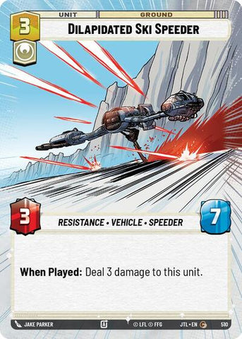 Dilapidated Ski Speeder - Hyperspace (Jump to Lightspeed)(JTL-0510/1122)(C)