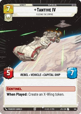 Tantive IV, Fleeing the Empire - Hyperspace (Jump to Lightspeed)(JTL-0514/1122)(U)