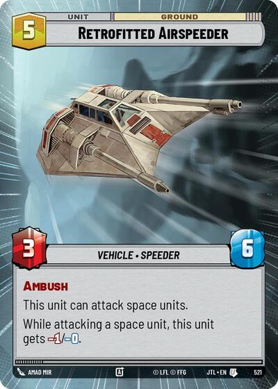 Retrofitted Airspeeder - Hyperspace (Jump to Lightspeed)(JTL-0521/1122)(U)