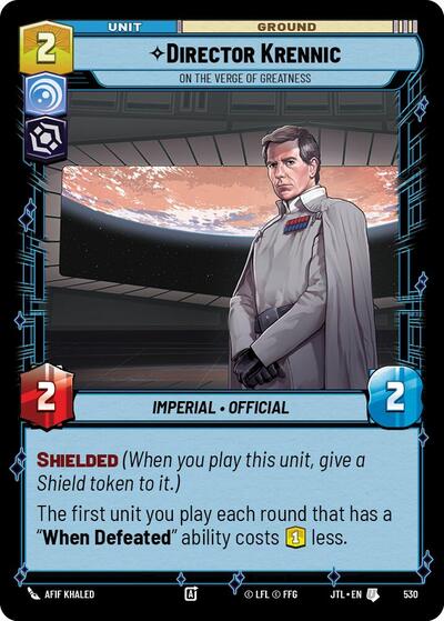 Director Krennic, On the Verge of Greatness - Foil (Jump to Lightspeed)(JTL-0530/1122)(U)